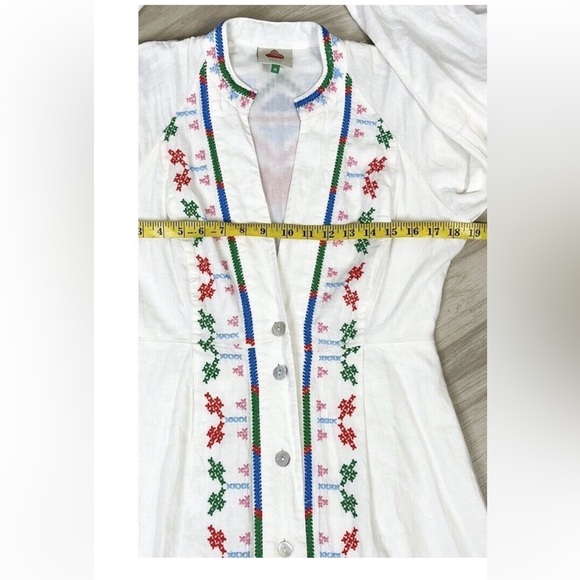 🛑SOLD🛑Farm Rio white embroidered linen maxi - rare - Picture 3 of 4
